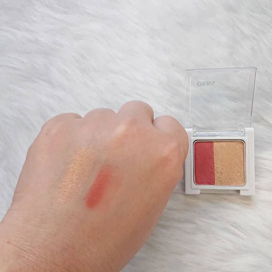 ツイングラデーションアイカラー メープルサンセット/オルビス/アイシャドウパレットを使ったクチコミ（2枚目）