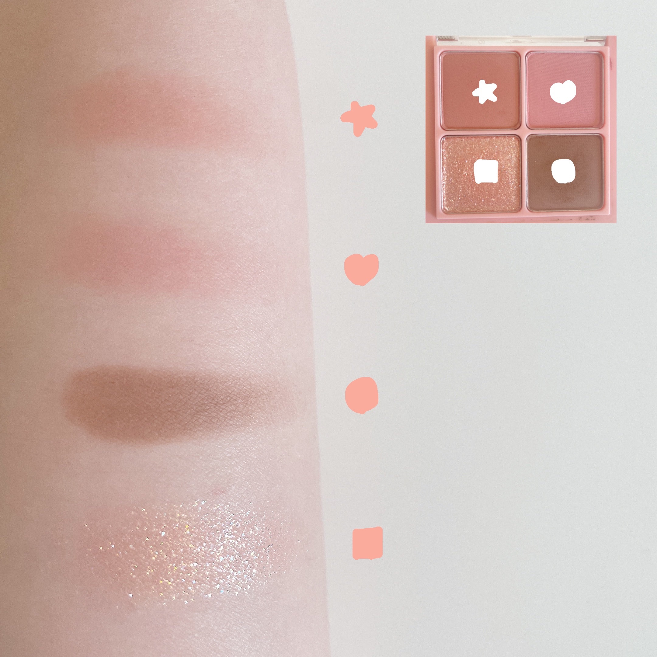 ベターザンアイズ/rom&nd/アイシャドウパレットを使ったクチコミ（2枚目）