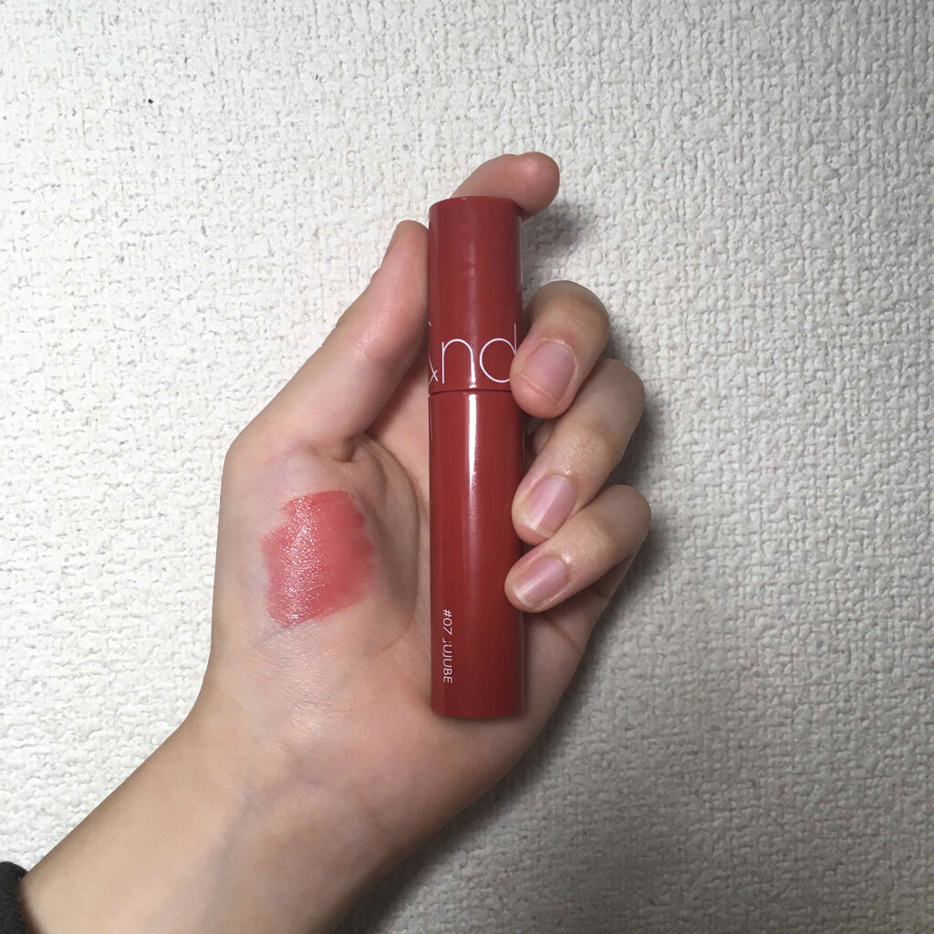 ジューシーラスティングティント/rom&nd/リップティントを使ったクチコミ（1枚目）