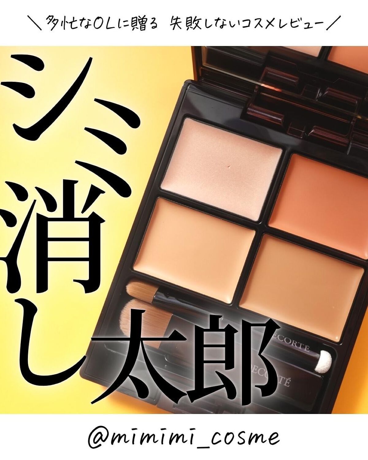 トーンパーフェクティング パレット 02 ナチュラルベージュ/DECORTÉ/パレットコンシーラーを使ったクチコミ（1枚目）