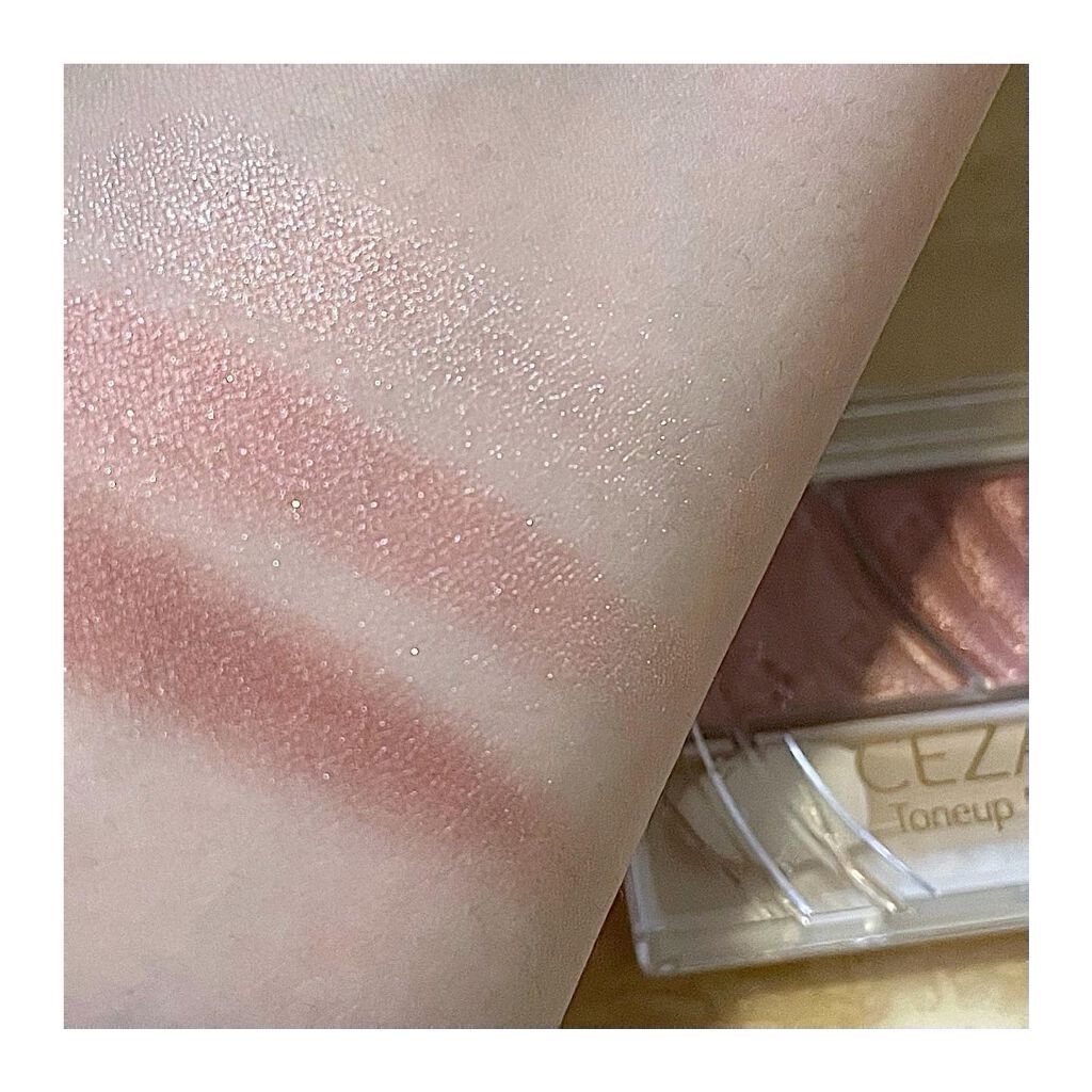 トーンアップアイシャドウ/CEZANNE/アイシャドウパレットを使ったクチコミ(3枚目)