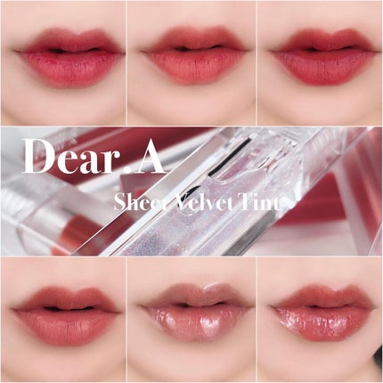 シアーベルベットティント/Dear.A/リップティントを使ったクチコミ(1枚目)