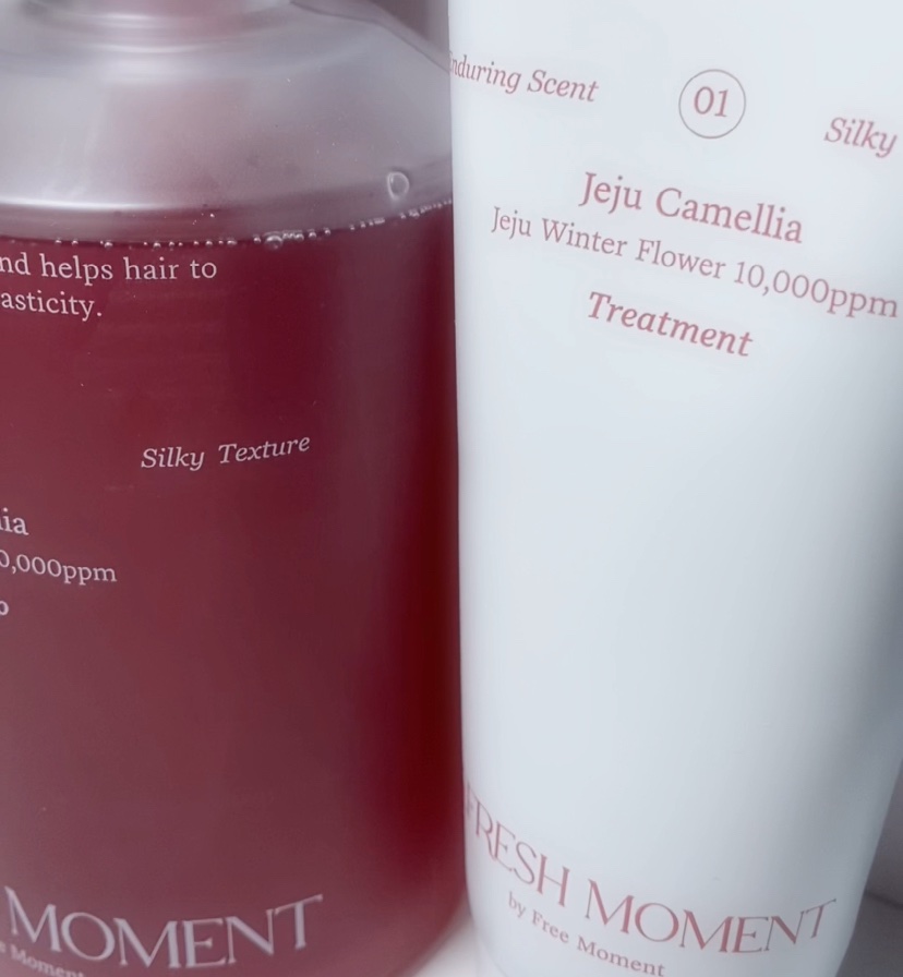 リフレッシュモーメントパフュームシャンプー/トリートメント Jeju Camellia/Free Moment /市販シャンプーを使ったクチコミ（1枚目）