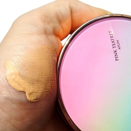 ピンクティーツリーカバークッション/APLIN/クッションファンデーションを使ったクチコミ(4枚目)