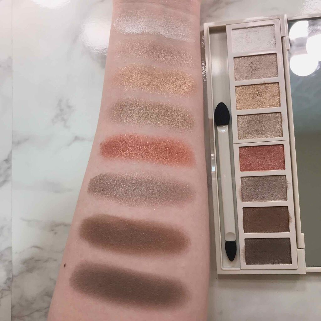 グラマラスヌード アイパレット (クリスマスコフレ 2017)/Visée/メイクアップキットを使ったクチコミ(4枚目)