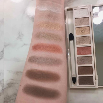 グラマラスヌード アイパレット (クリスマスコフレ 2017)/Visée/メイクアップキットを使ったクチコミ(4枚目)