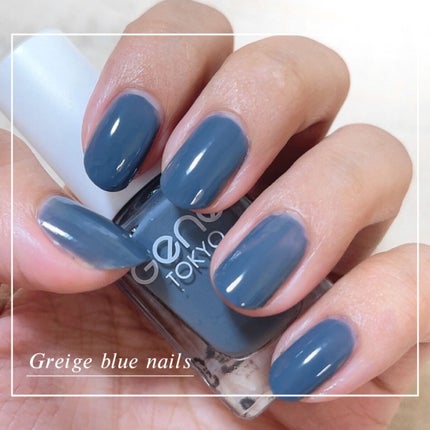 gene TOKYO ネイル グレージュブルー/DAISO/マニキュアの画像
