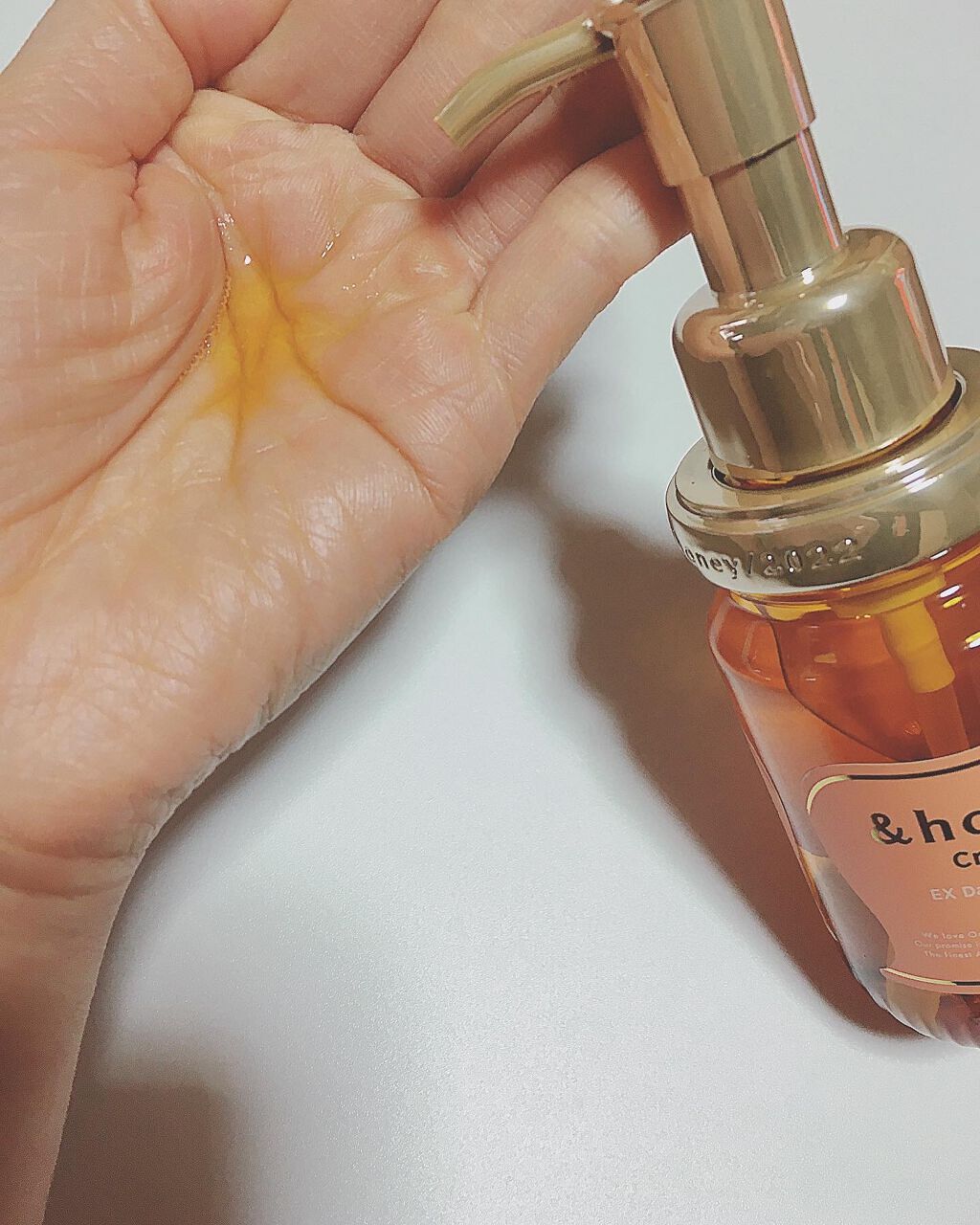 &honey Creamy EXダメージリペアヘアオイル3.0/&honey/ヘアオイルを使ったクチコミ(3枚目)