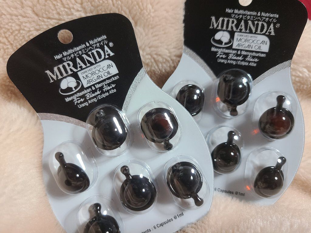 ヘアビタミン シャイニーヘアオイル/MIRANDA/ヘアオイルを使ったクチコミ（1枚目）