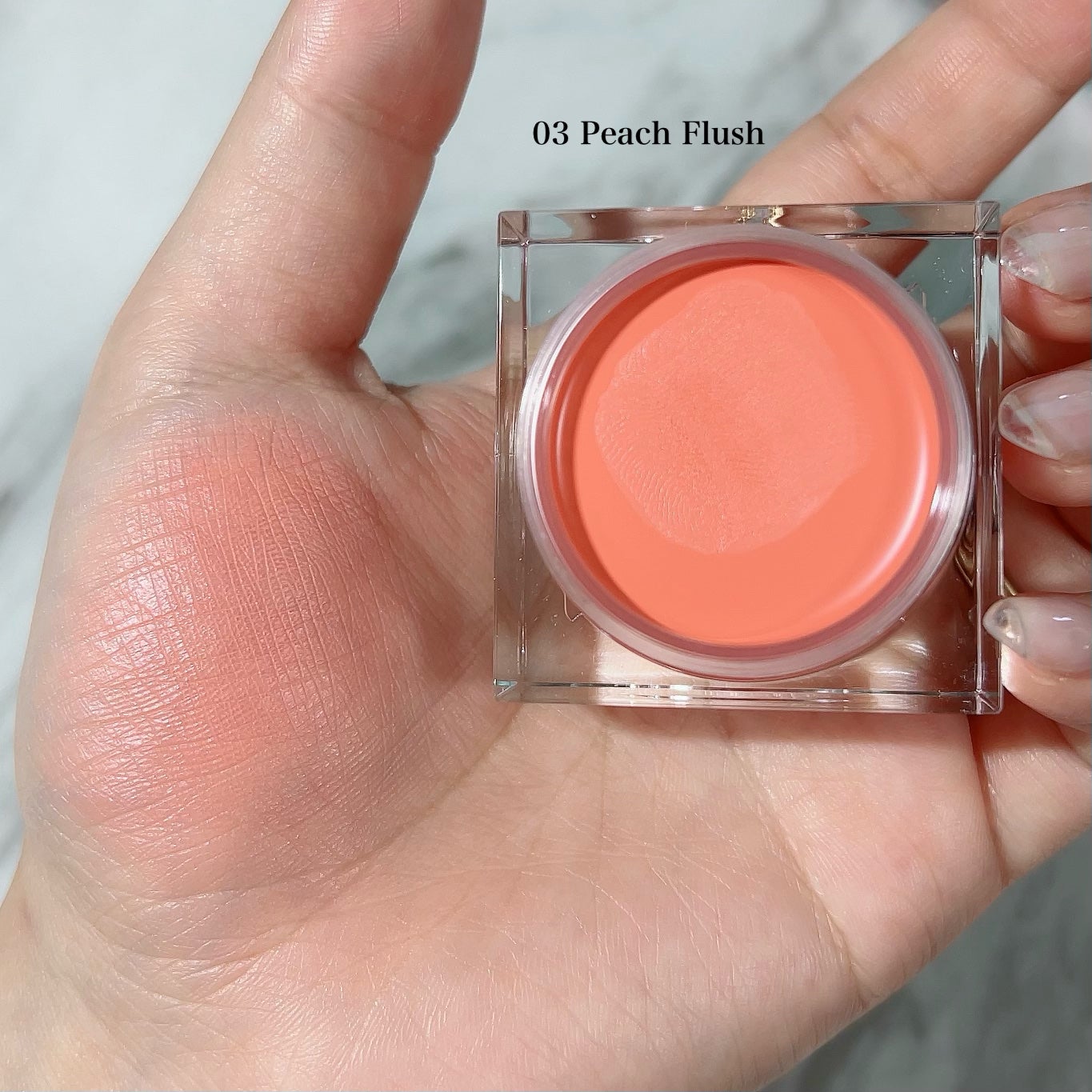 ムードミックスクリームブラッシャー/MAD PEACH/ジェル・クリームチークを使ったクチコミ(5枚目)