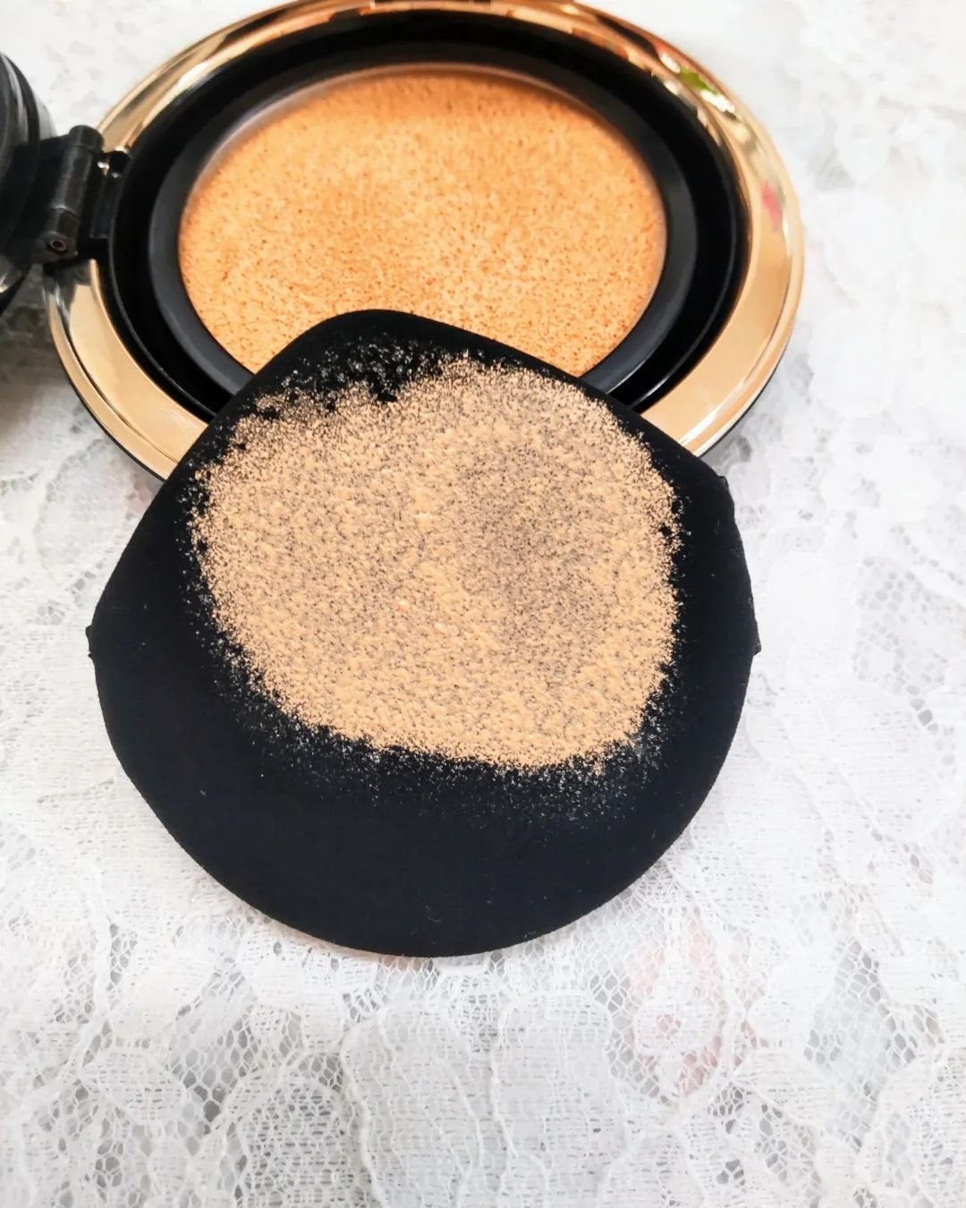 オリジナル ピュア セラム カバーアップ クッション/bareMinerals/クッションファンデーションを使ったクチコミ(3枚目)