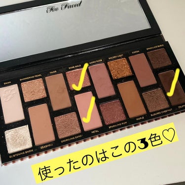 ボーン ディス ウェイ ザ ナチュラル ヌード アイシャドウ パレット/Too Faced/アイシャドウパレットを使ったクチコミ（3枚目）