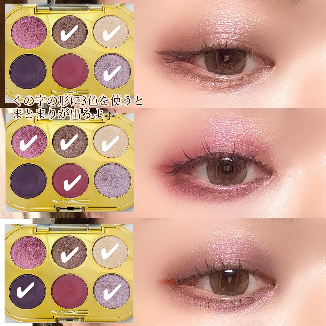 トレジャー アイシャドウ パレット ×6/M・A・C/アイシャドウパレットを使ったクチコミ(3枚目)