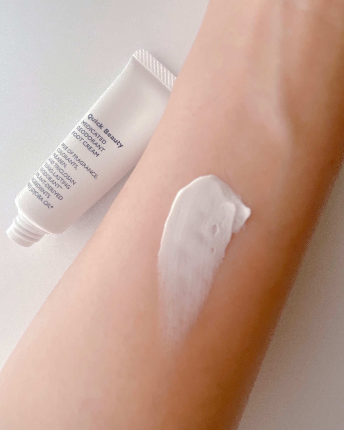 QB 薬用デオドラントフットクリーム 40C/クイックビューティー/デオドラント・制汗剤を使ったクチコミ（3枚目）