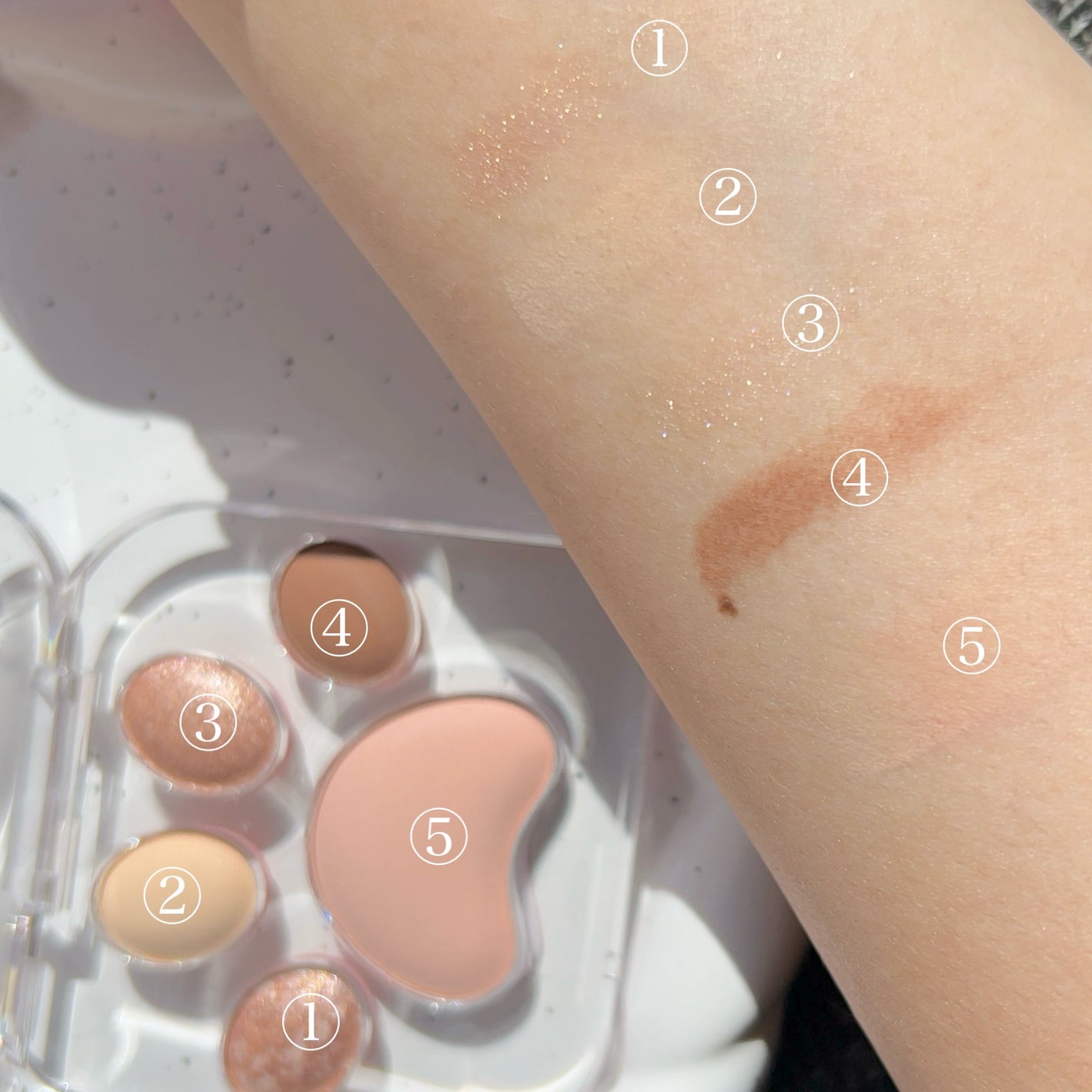 ミャオパウズアイシャドウパレット/MilleFée/アイシャドウパレットを使ったクチコミ(3枚目)