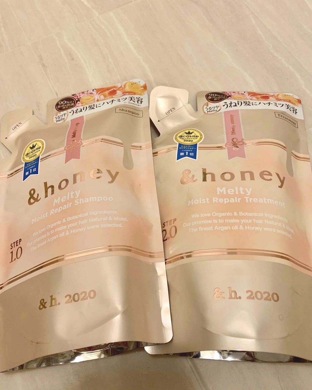 &honey Melty モイストリペア シャンプー1.0/モイストリペア ヘアトリートメント2.0/&honey/市販シャンプーを使ったクチコミ(1枚目)