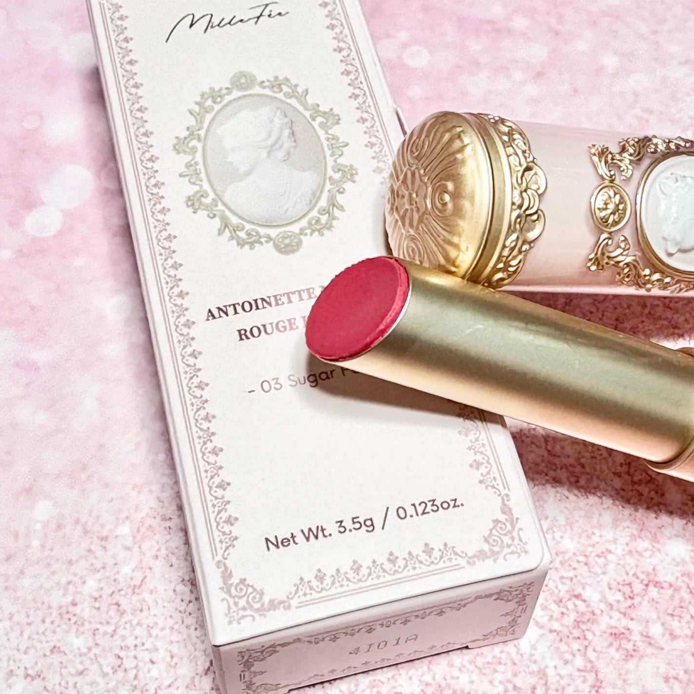 アントワネットメルティングルージュ/MilleFée/口紅を使ったクチコミ(3枚目)