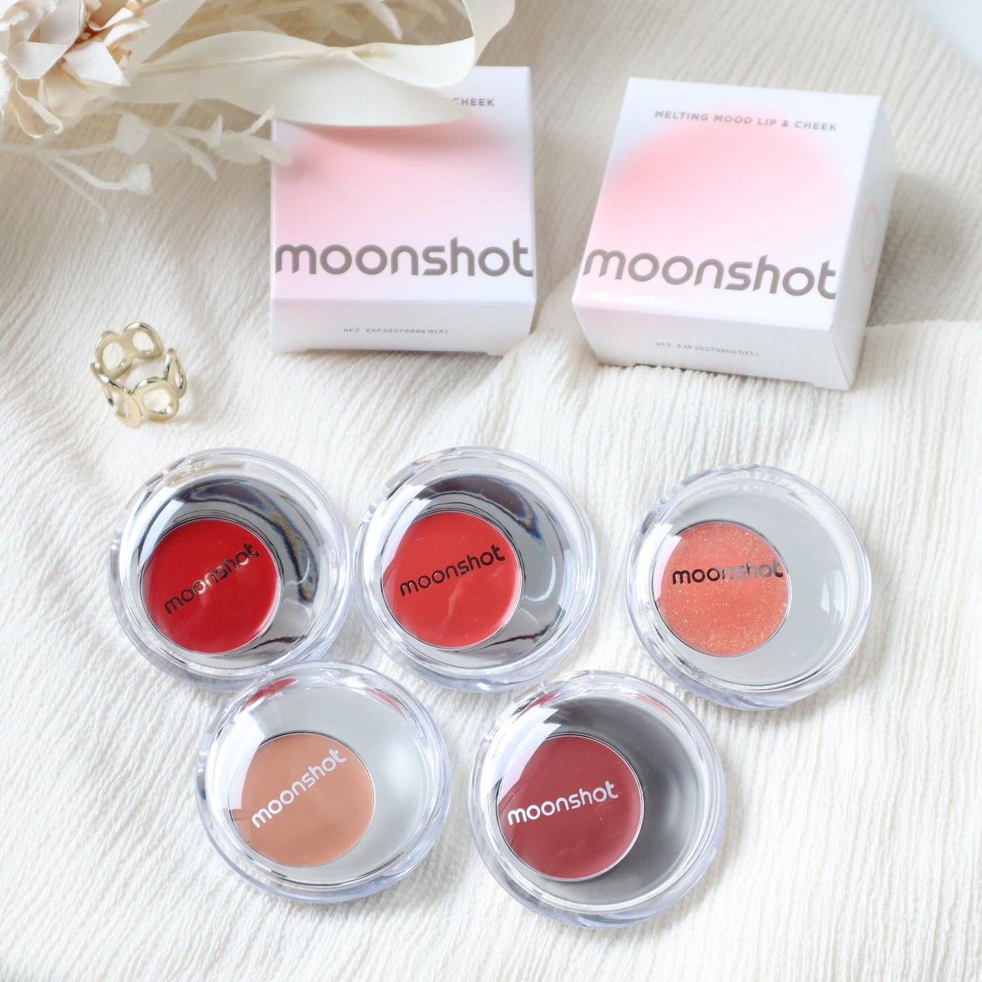 メルティングムードリップ&チーク/moonshot/ジェル・クリームチークを使ったクチコミ(5枚目)
