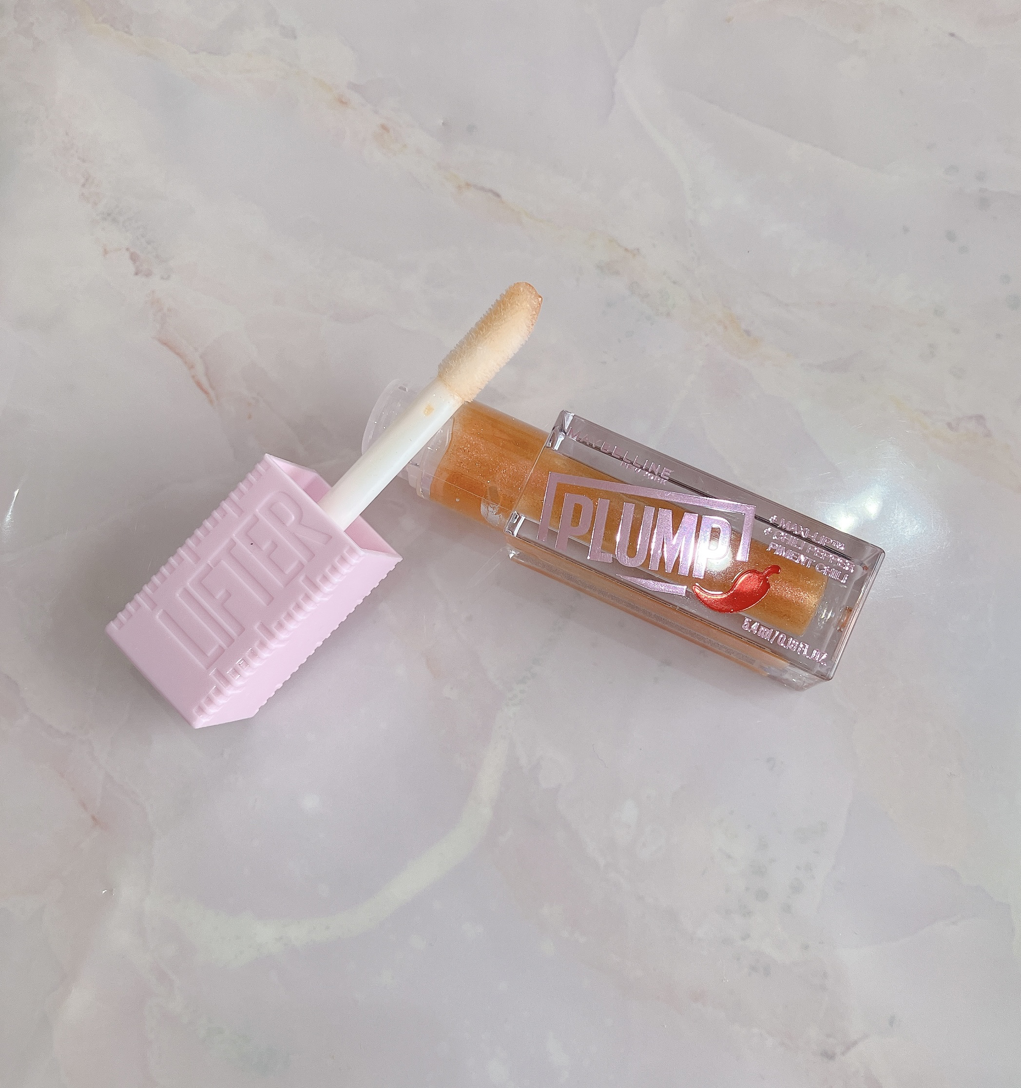 リフタープランプ 008 スパイシージンジャー/MAYBELLINE NEW YORK/リップグロスを使ったクチコミ（1枚目）