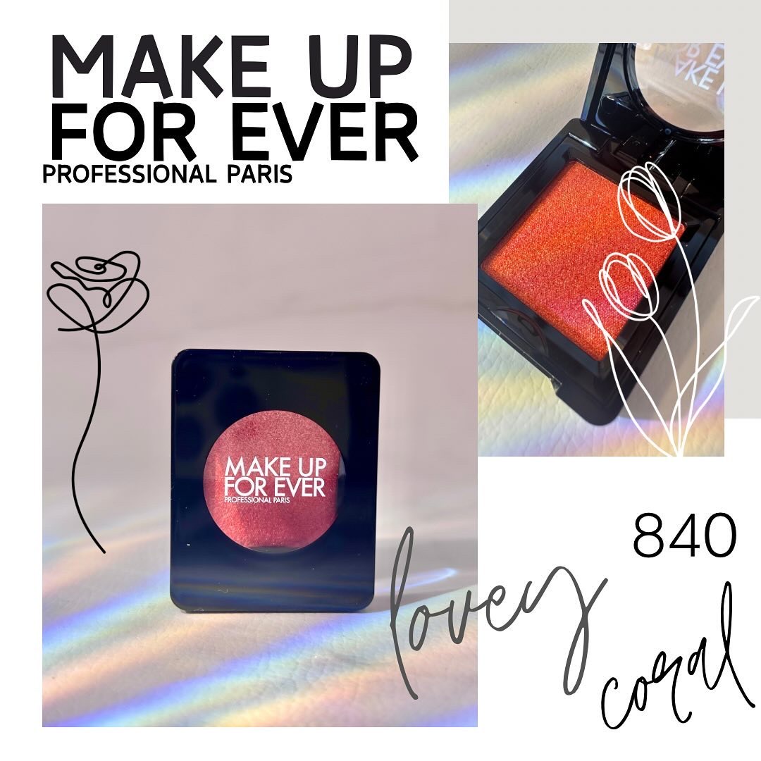 アーティスト シャドウ 840 - LOVELY CORAL/MAKE UP FOR EVER/パウダーアイシャドウを使ったクチコミ（1枚目）