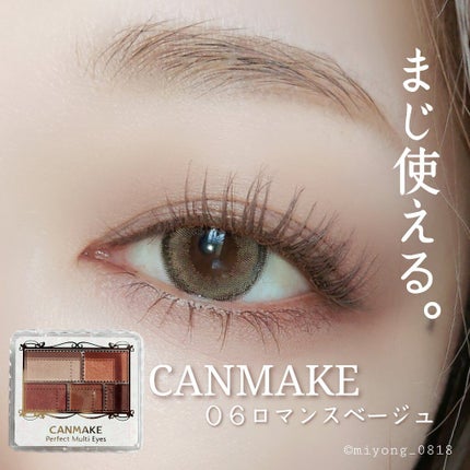 パーフェクトマルチアイズ/キャンメイク/アイシャドウパレットを使ったクチコミ(1枚目)