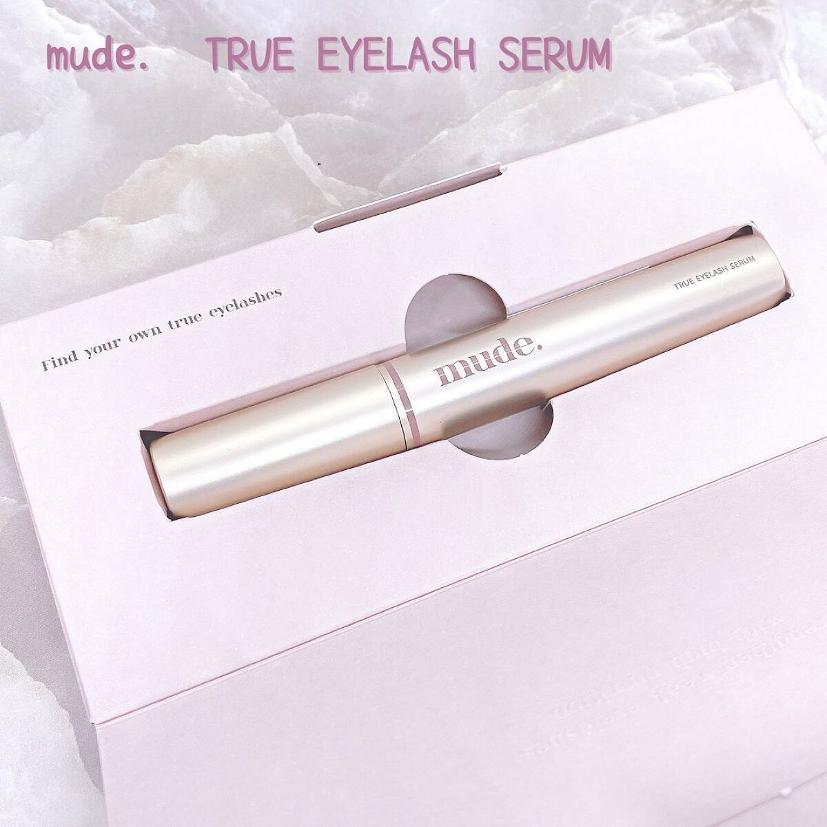 トゥルーアイラッシュセラム/mude./まつげ美容液を使ったクチコミ（2枚目）