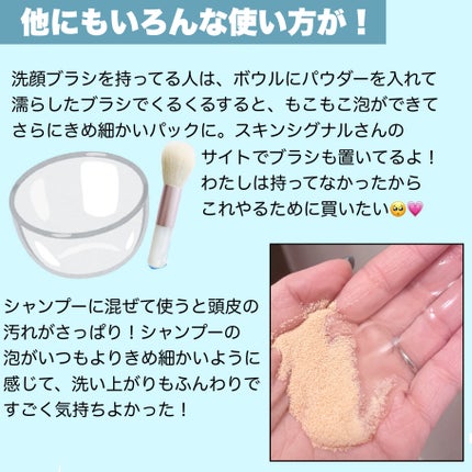 ピンククレイ酵素クレンザー/SKIN SIGNAL/洗顔パウダーを使ったクチコミ(4枚目)