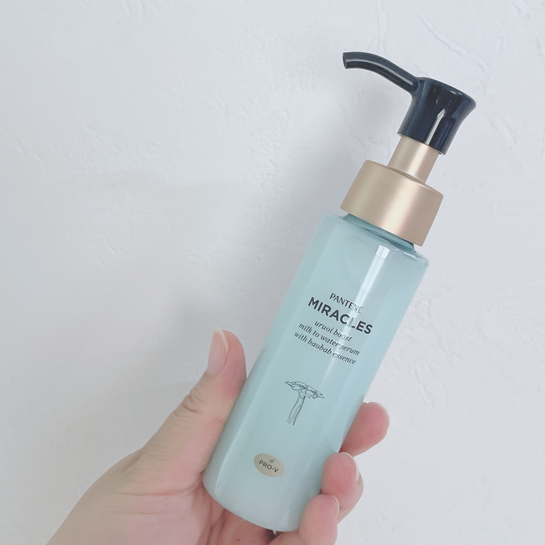 ミラクルズ うるおいブーストミルクウォーターセラム/パンテーン/アウトバストリートメントを使ったクチコミ（1枚目）