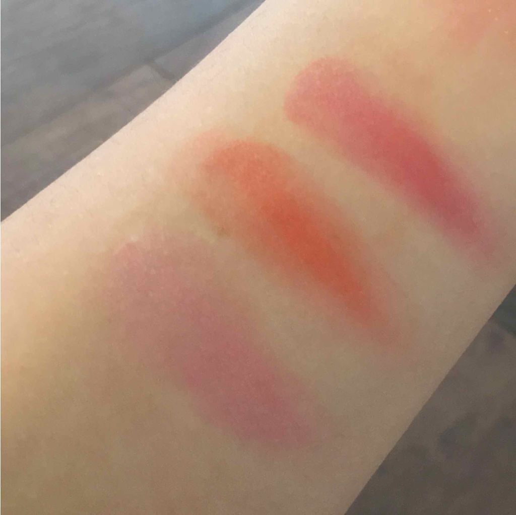 リップ&チーク チェリーレッド/crayontouch-me/ジェル・クリームチークを使ったクチコミ（3枚目）