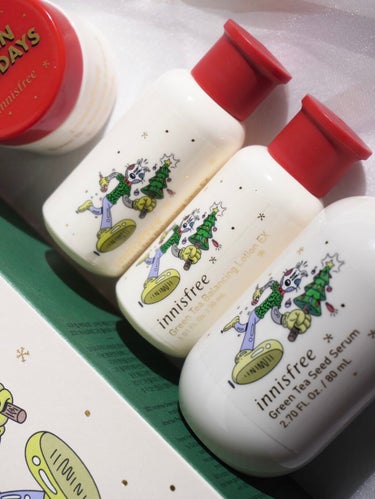 innisfree CH ハンドバターのクチコミ「🎄イニスフリーホリデー スキンケア紹介🎄
ㅤ
innisfree
2021 Green Hol.....」（3枚目）