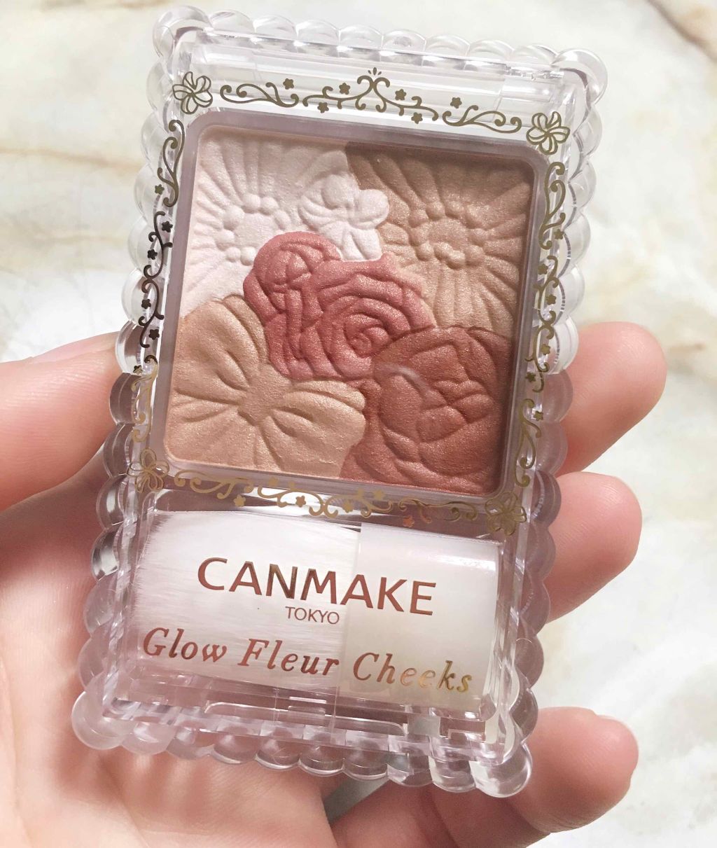 グロウフルールチークス/キャンメイク/パウダーチークを使ったクチコミ(1枚目)