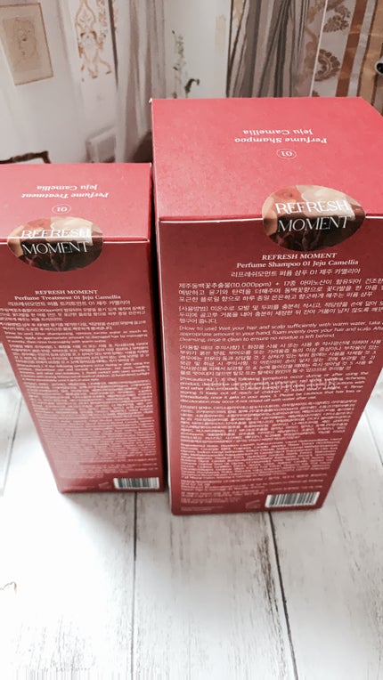 リフレッシュモーメントパフュームシャンプー/トリートメント Jeju Camellia/Free Moment /市販シャンプーを使ったクチコミ(9枚目)
