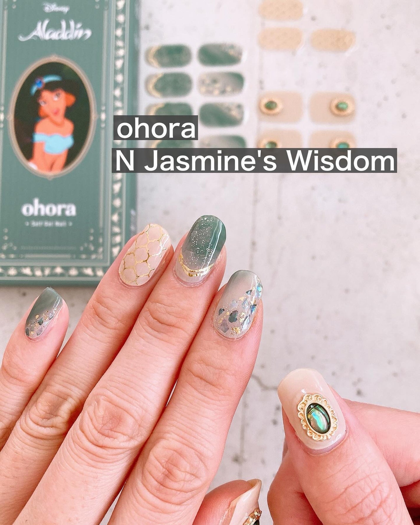 セミキュアジェルネイル(ハンド)/ohora/ネイルシールを使ったクチコミ(1枚目)