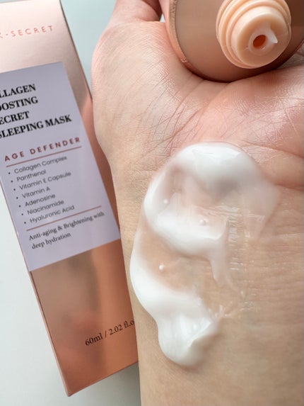 コラーゲンブースティング・シークレット スリーピングマスク/K-SECRET/フェイスクリームを使ったクチコミ(3枚目)