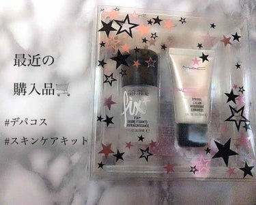 🛒最近の購入品🛒 

M・A・C         ✰︎【STARRING YOU】✰︎
スターズ オブ スキンケア キット ¥2,970(税込)
[プレップ プライム フィックス+ (化粧水) 30ml