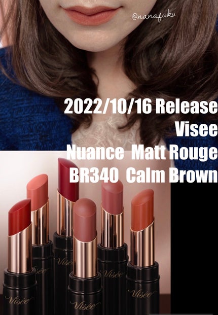 ニュアンス マット ルージュ BR340 カームブラウン/Visée/口紅を使ったクチコミ(1枚目)