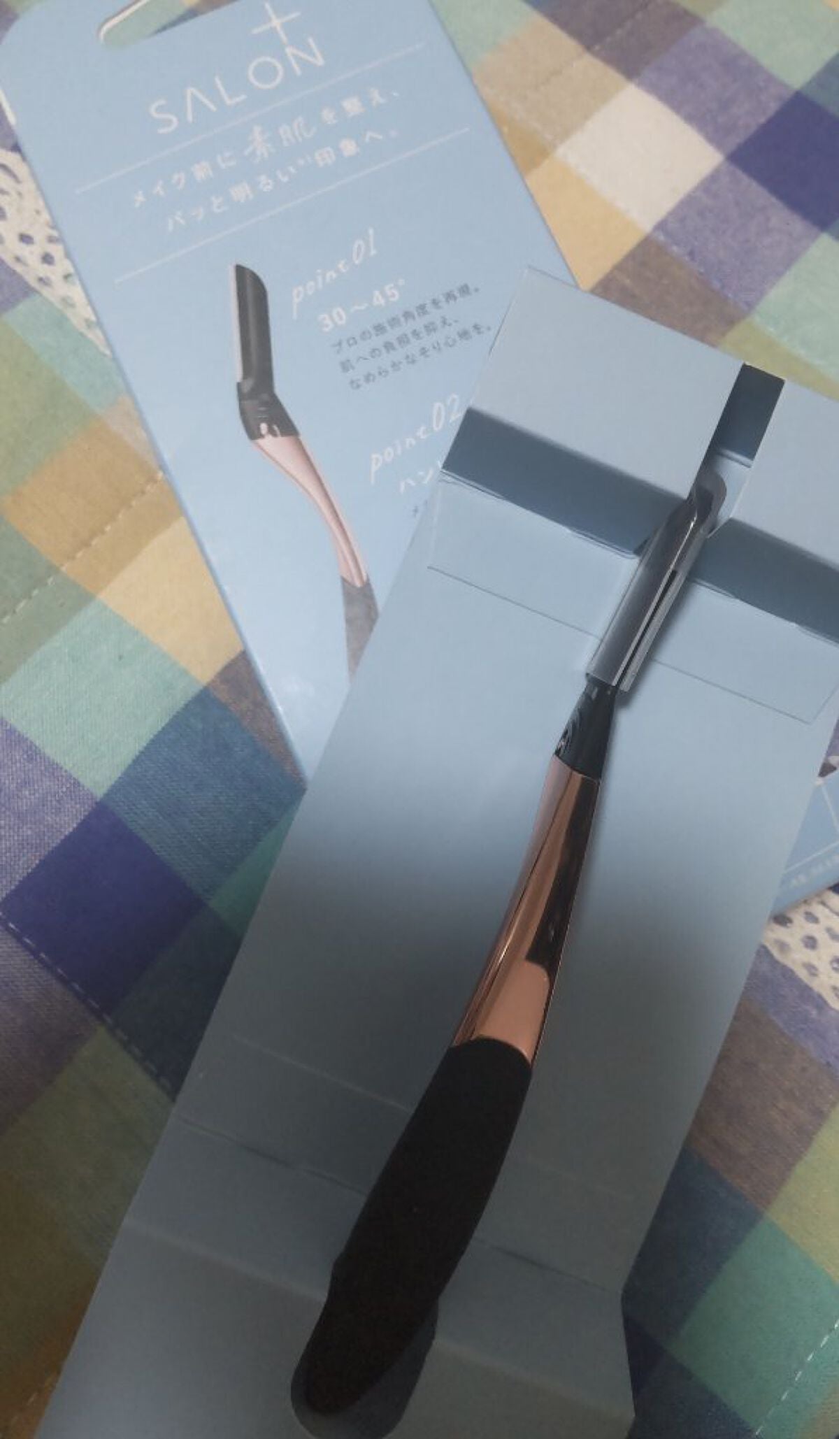 サロンプラス トーンアップ フェイススムーサー ホルダー(刃付き)/サロンプラス/シェーバーを使ったクチコミ(3枚目)