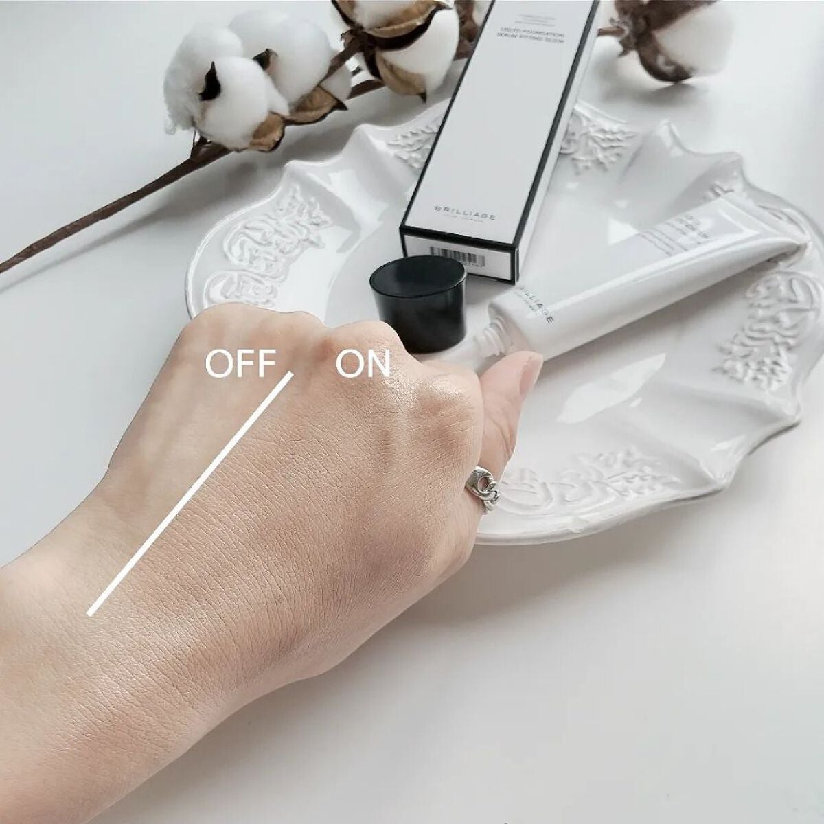 リキッドファンデーション セラム フィッティング グロウ/ブリリアージュ/リキッドファンデーションを使ったクチコミ(3枚目)