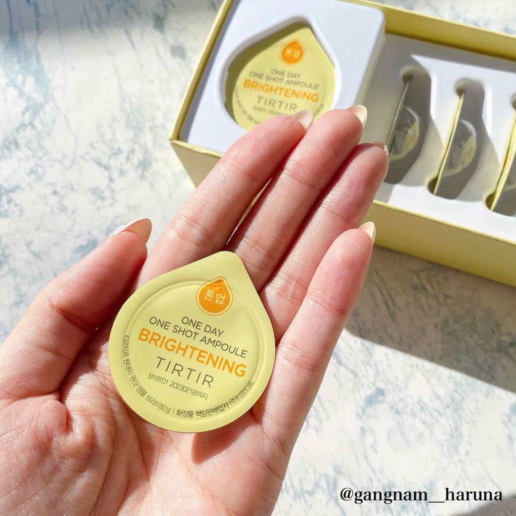 TIRTIR(ティルティル) ワンデーワンショットアンプルのクチコミ「こんにちは！HALです。

今回は小分けパッケージになってるアンプルをご紹介！

TIRTIR.....」（2枚目）