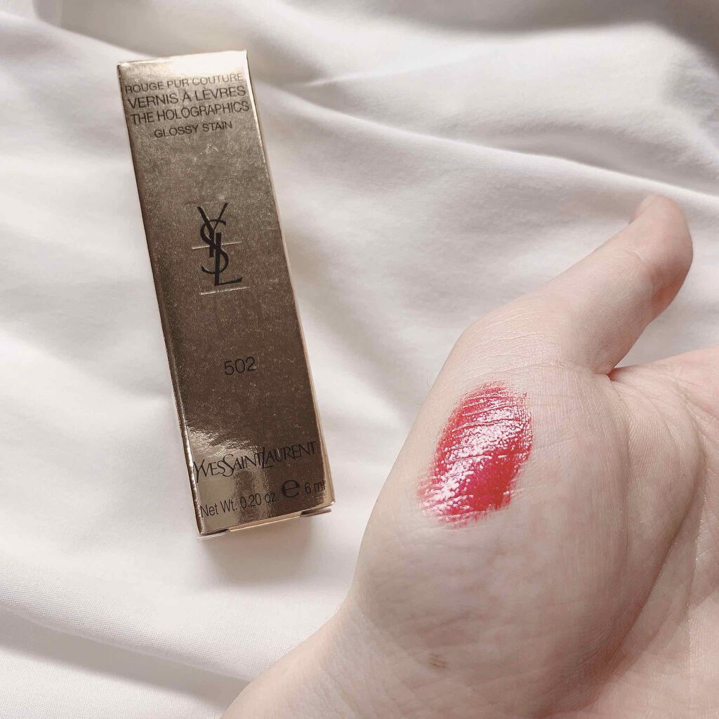 ルージュ ピュールクチュール ヴェルニ ザ ホログラフィックス/YVES SAINT LAURENT BEAUTE/口紅を使ったクチコミ（2枚目）
