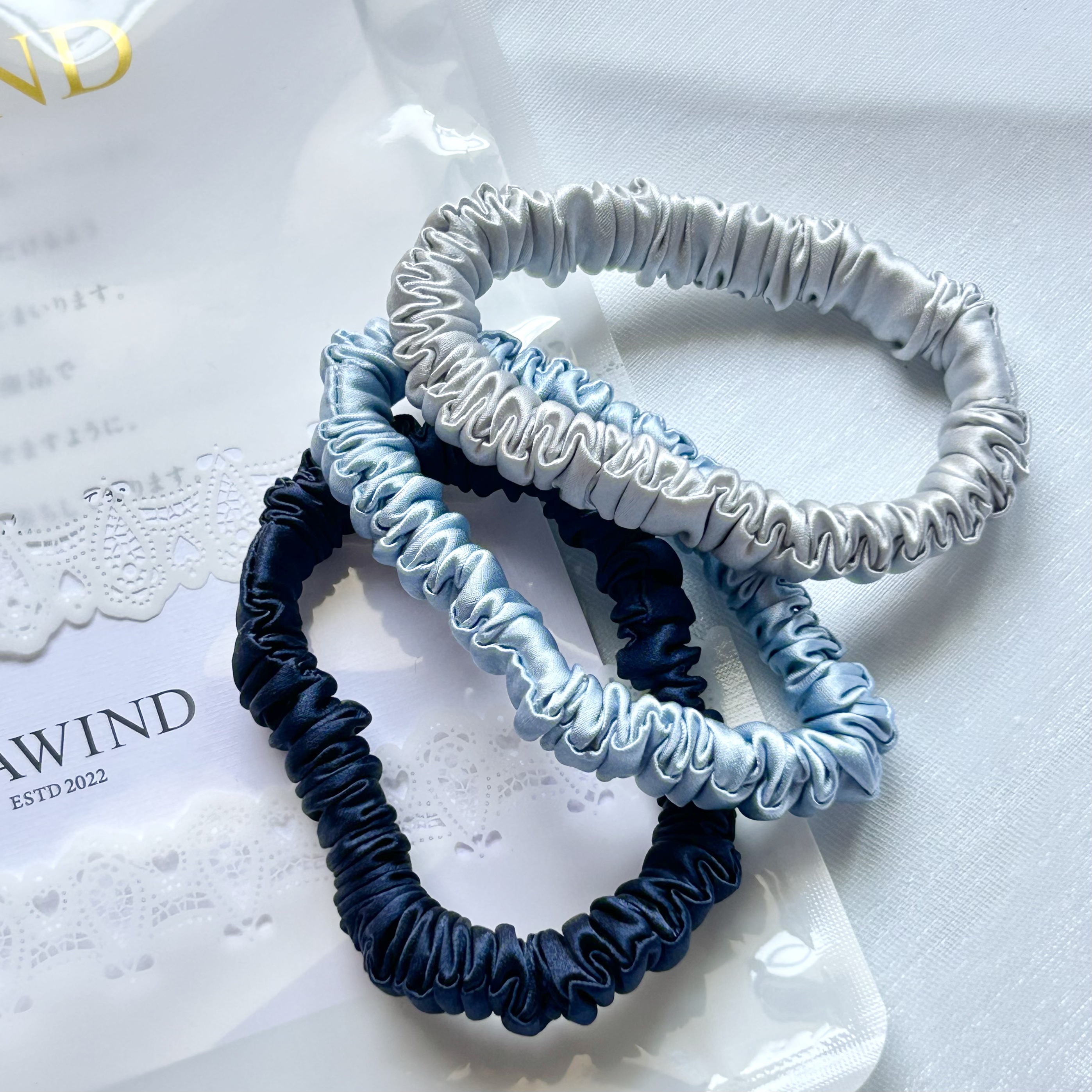 シルクヘアゴム/SEAWIND/ヘアアクセサリーを使ったクチコミ（3枚目）