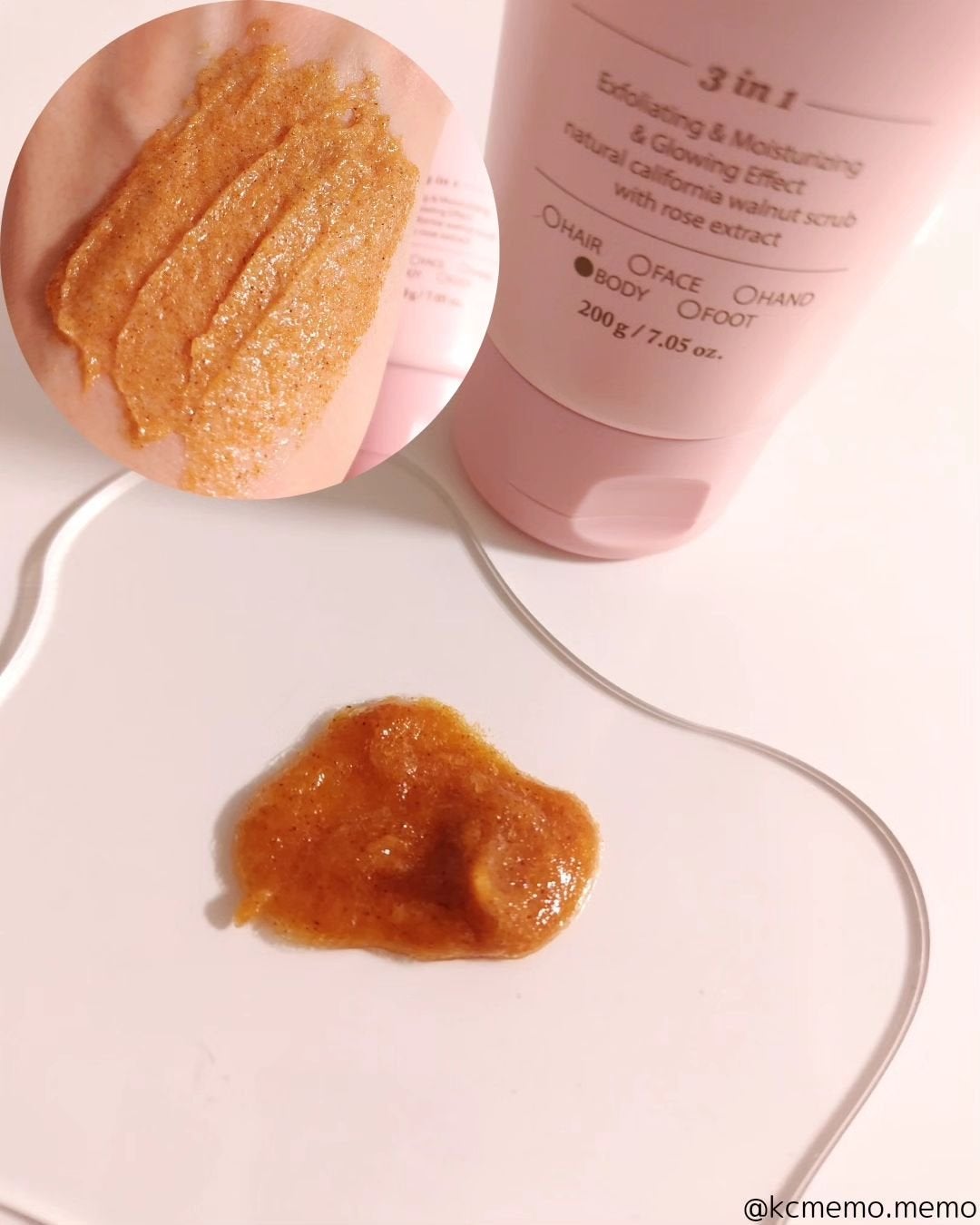 パフュームドシーソルトボディスクラブ 夜明けのバラ/plu/スクラブ・ゴマージュを使ったクチコミ(3枚目)