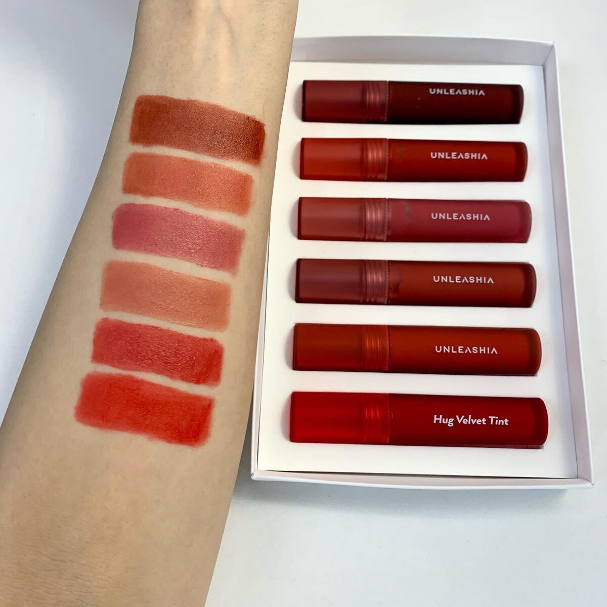 Luv Hug Velvet Tint/unleashia/口紅を使ったクチコミ(2枚目)