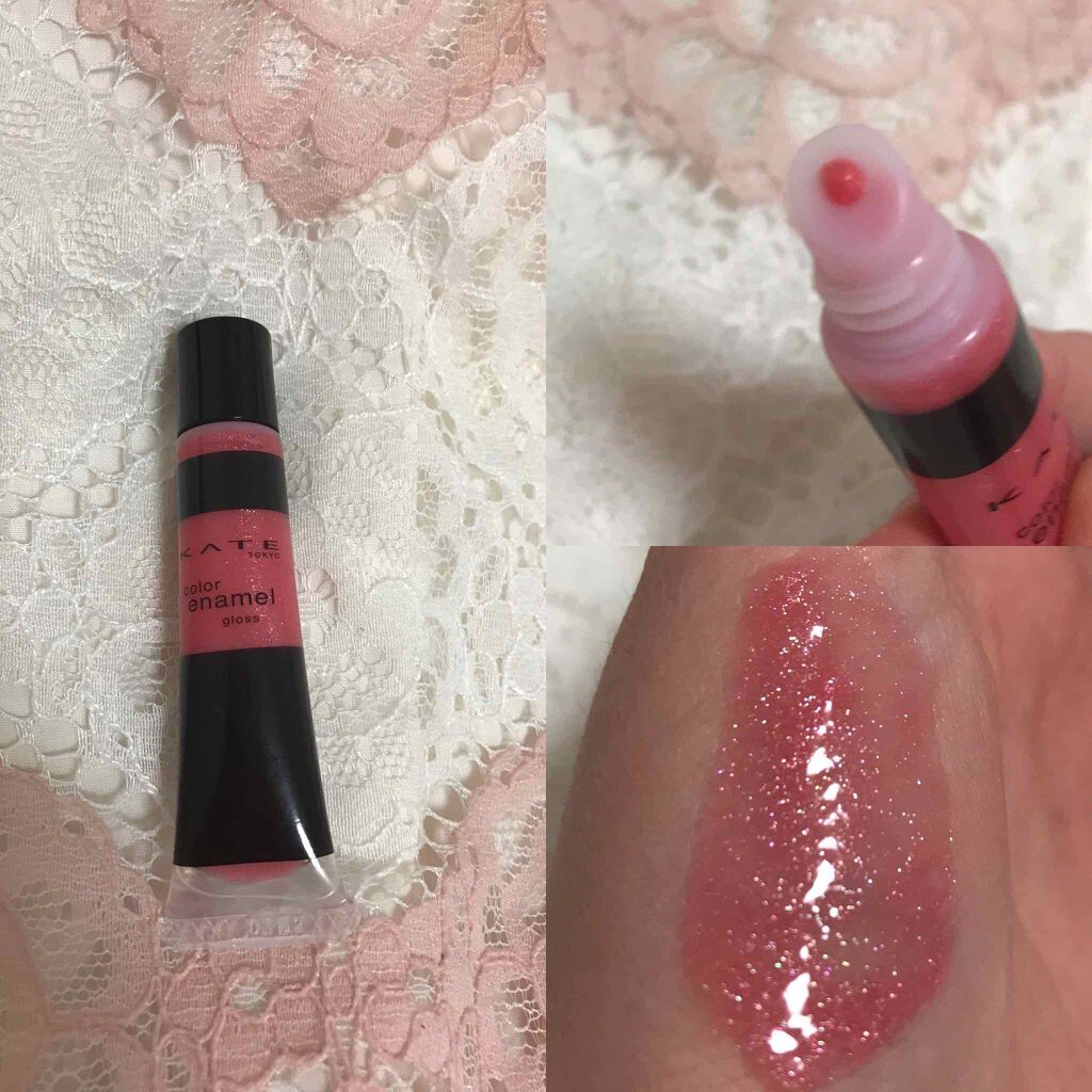 カラーエナメルグロス/KATE/リップグロスを使ったクチコミ（2枚目）