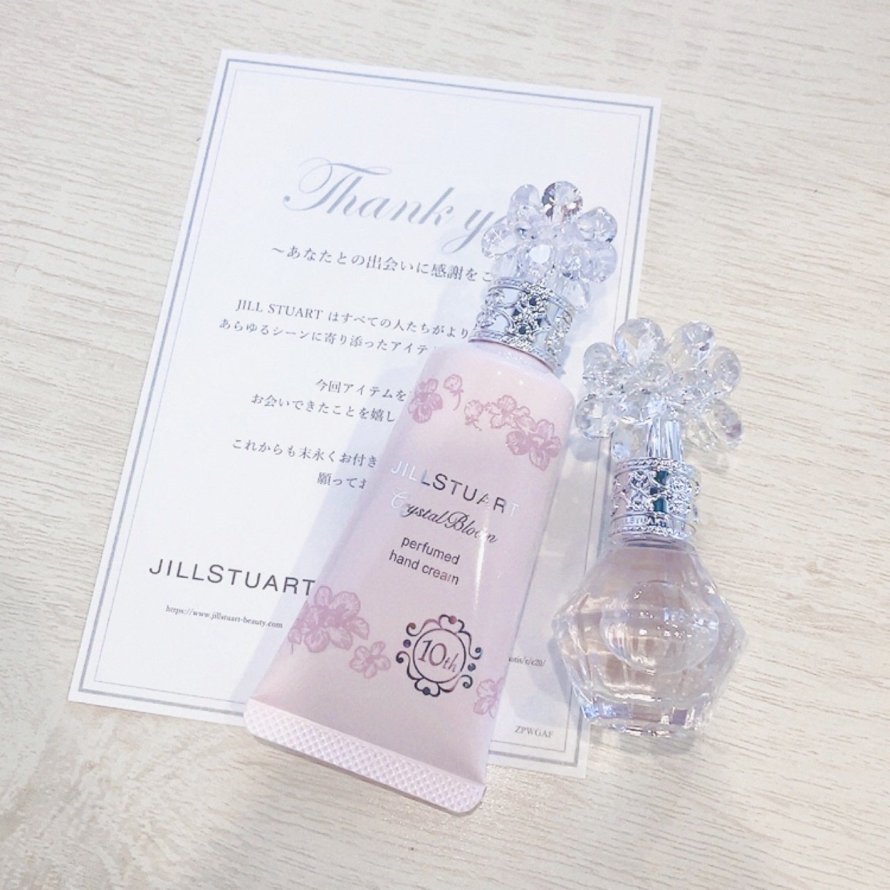 ジルスチュアー ト クリスタルプルーム オードパルファン&ハンドクリーム ドレスドエディション/JILL STUART/その他キットセットを使ったクチコミ(2枚目)