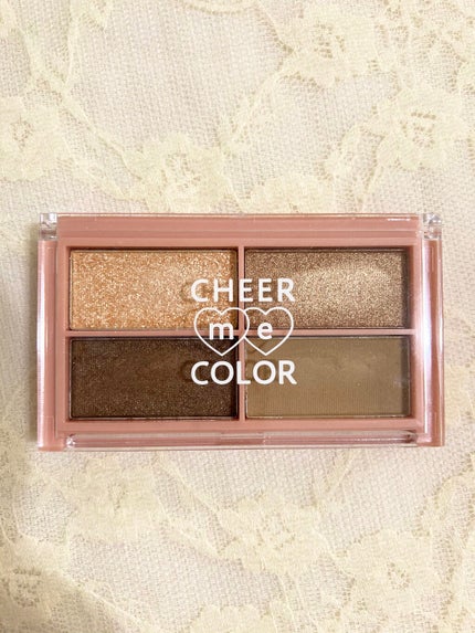 CHEER me COLOR アイシャドウ/セリア/アイシャドウパレットを使ったクチコミ(1枚目)