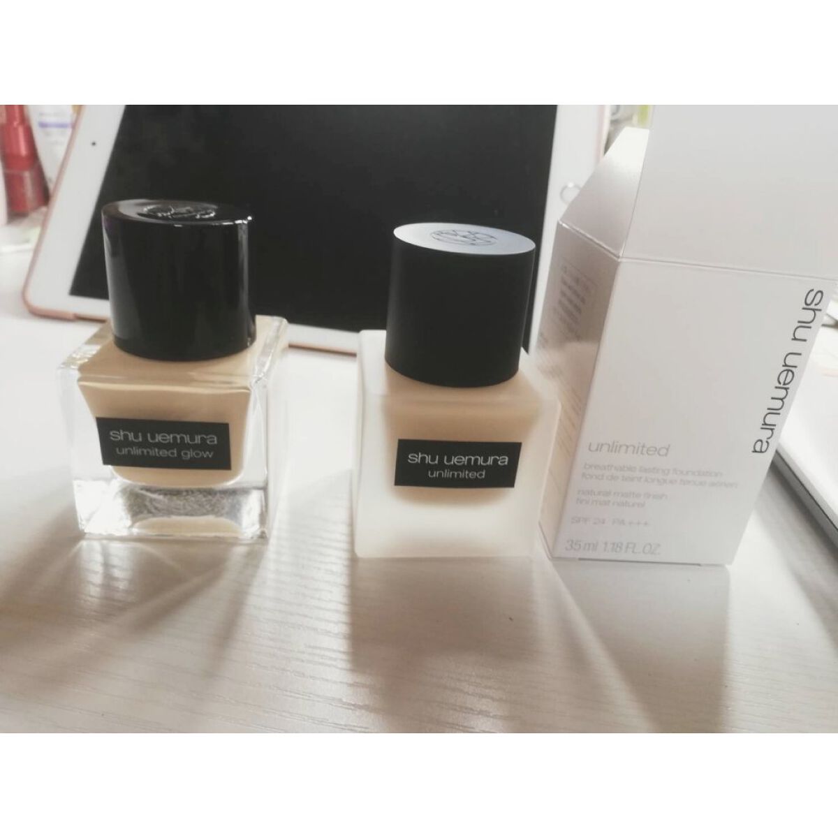 (旧)アンリミテッド ラスティング フルイド/shu uemura/リキッドファンデーションを使ったクチコミ(1枚目)