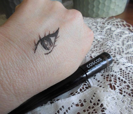 ロングラスティングアイライナー ブラウンブラック/COSCOS/リキッドアイライナーを使ったクチコミ(3枚目)