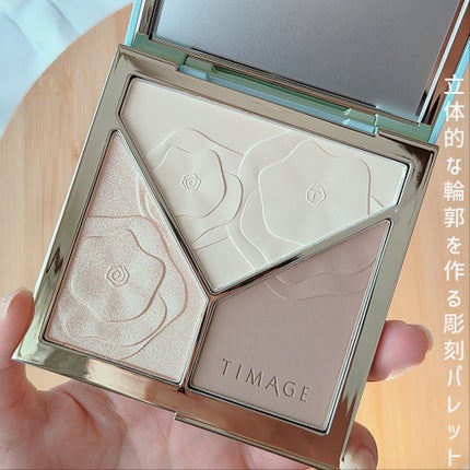 ハイライトシェーディングパレット/TIMAGE/パウダーハイライトを使ったクチコミ(2枚目)