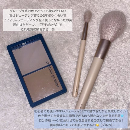 コントゥアパウダー/ETUDE/シェーディングを使ったクチコミ(4枚目)